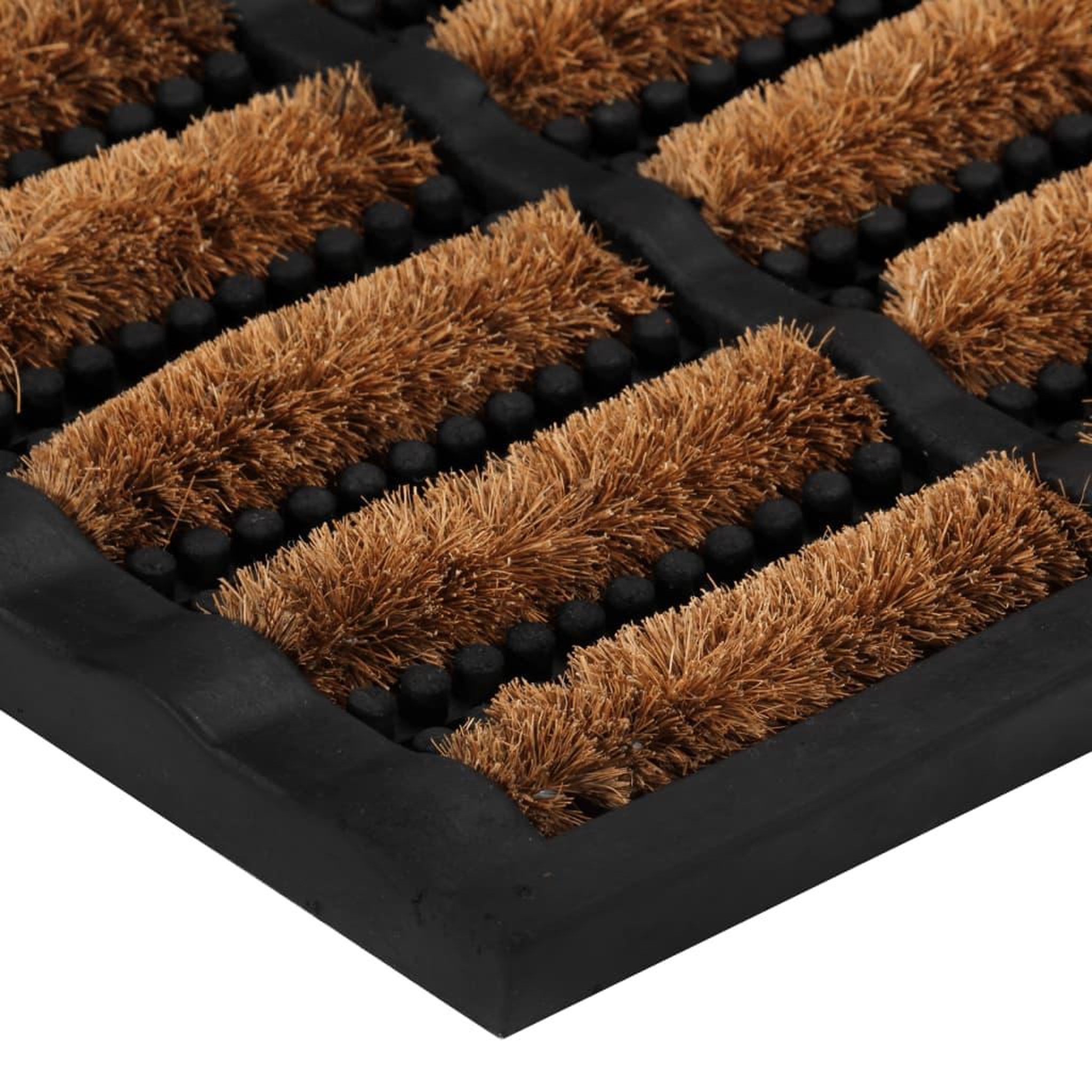 Voir la diapositive 4 : VIDAXL Paillasson rectangulaire 45x75 cm caoutchouc et fibre de coco
