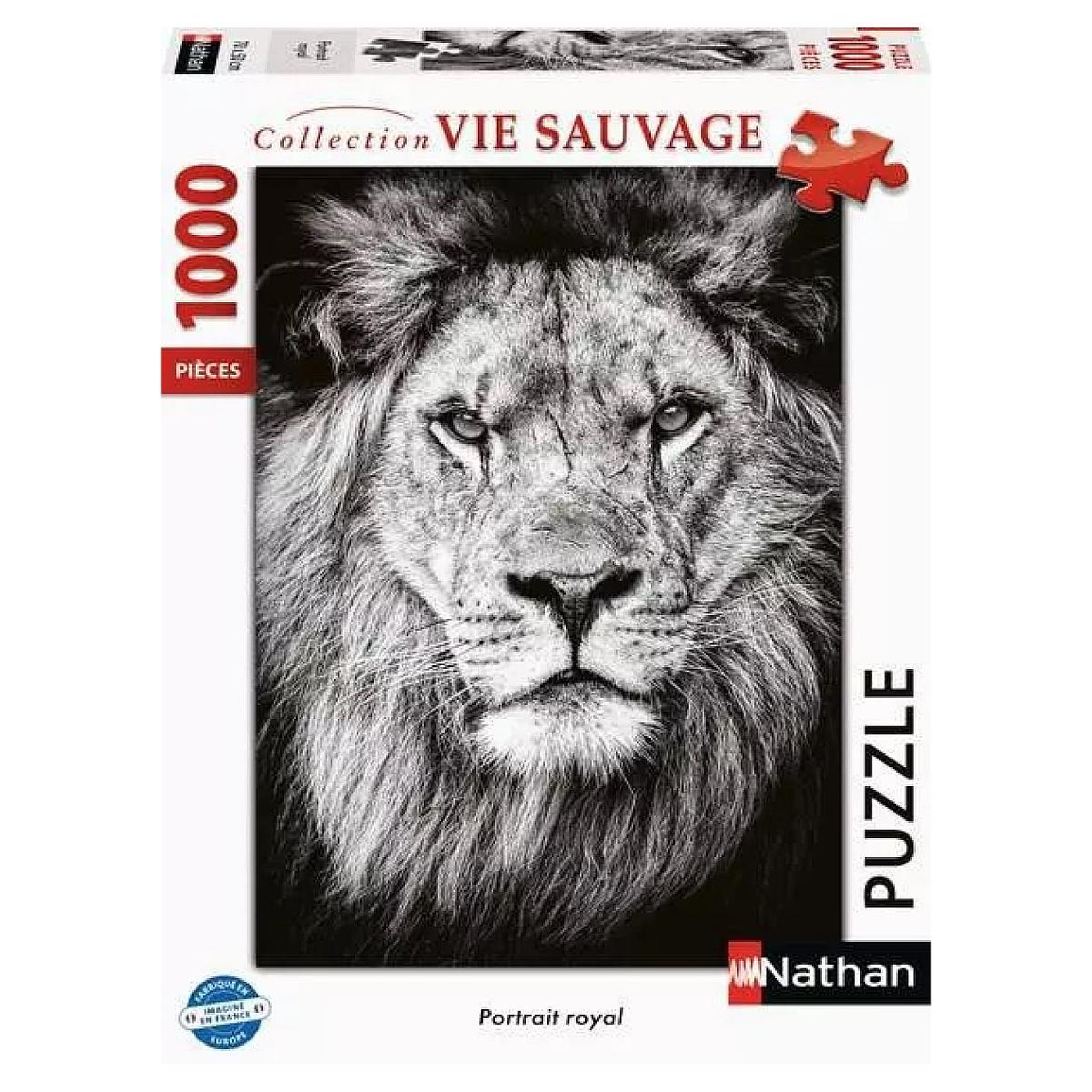 RAVENSBURGER 1000p portrait royal noir et blanc