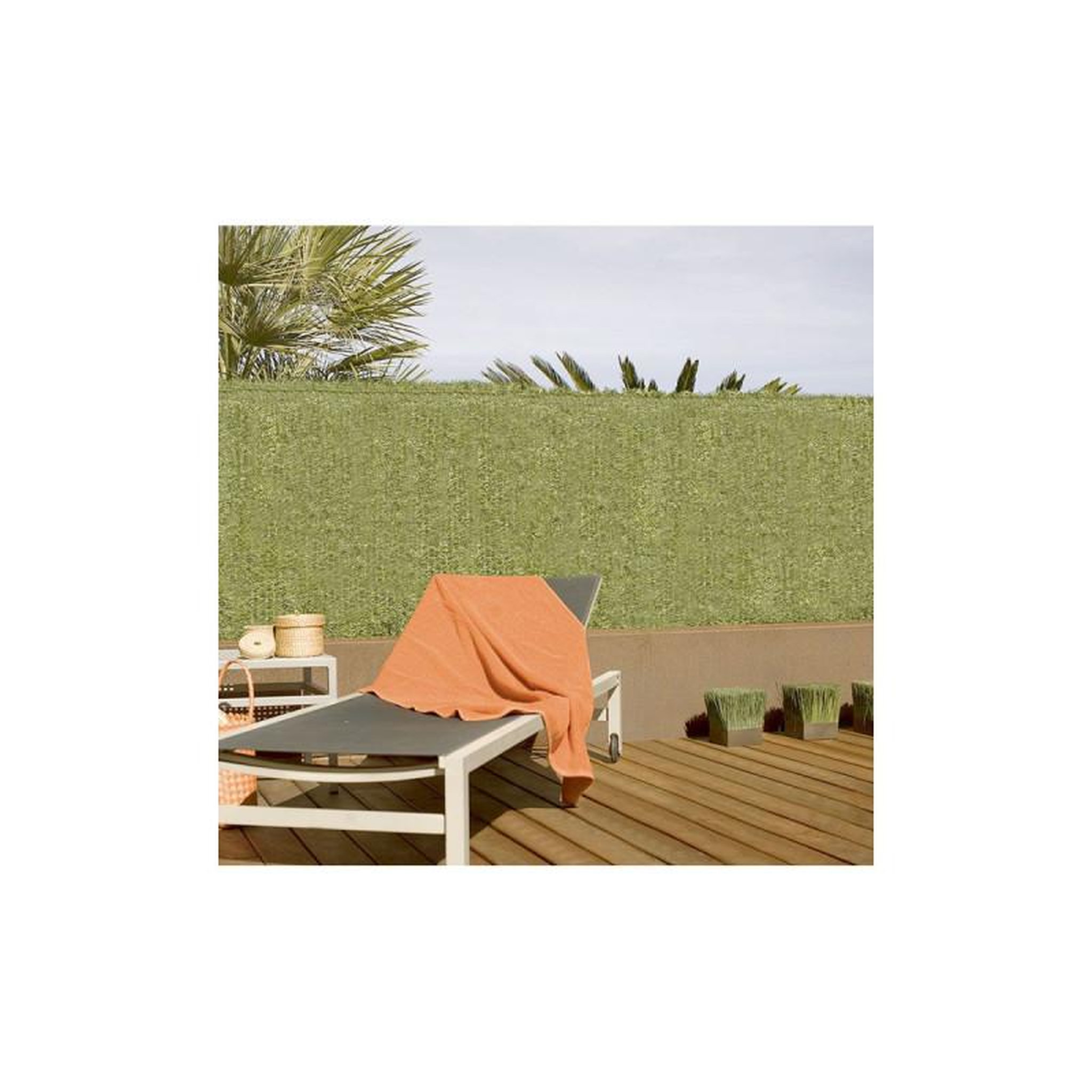 Nortene Haie artificielle verte 1x3m Nortene - Effet réaliste - 75842