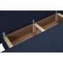 Voir la diapositive 6 : MARKET24 TEIJO Banquette convertible 3 places avec coffre de rangement - Tissu Bleu - L187 x P91 x H82 cm
