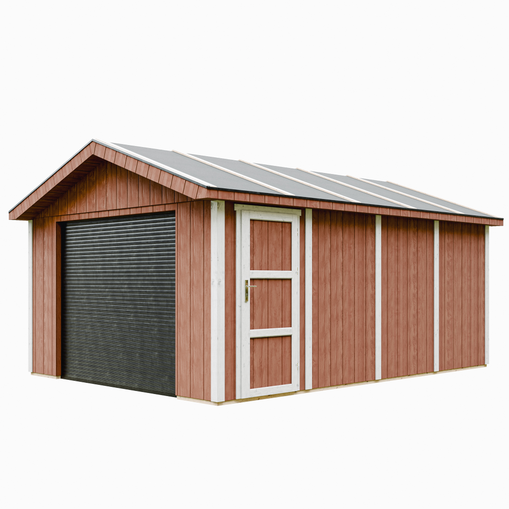 Voir la diapositive 1 : TIMBELA Garage qualité premium 17m² l378xl530 cm garage pour auto, moto, vélos, machines de jardinage m991b
