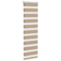 Voir la diapositive 3 : VIDAXL Store zebre marron sable largeur du tissu 40,9 cm polyester