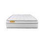 Voir la diapositive 1 : SEPTNUITS Matelas + sommier kit blanc Memo Luxe Ressorts ensachés + mémoire de forme MAXI épaisseur