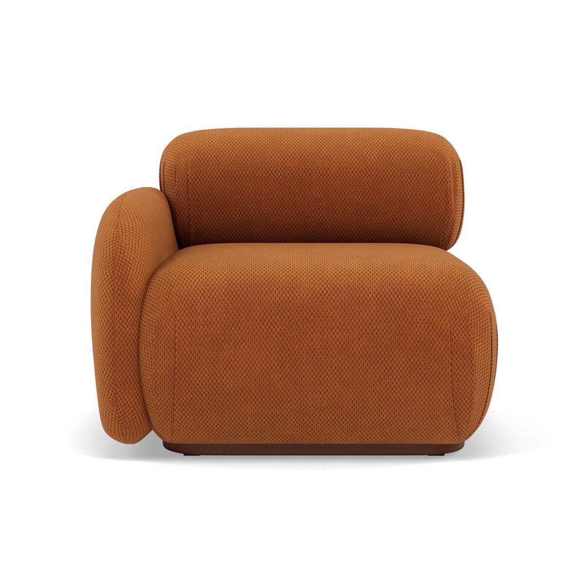 LISA DESIGN Penelope - module d'assise gauche en velours texturé