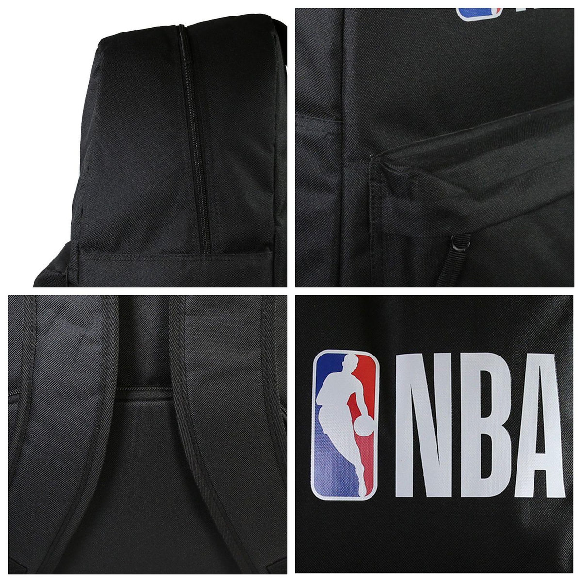 Bagtrotter Bagtrotter - NBA - Basketball - Sac à Dos Scolaire - Noir - 2 Compartiments Zippés Avant et Arrière  -  37x21,5x51cm - Bretelles Matelassées - Dos Matelassé - Fond renforcé - Matière Polyester - Sac à Dos Scolaire Primaire - Sac de Sport