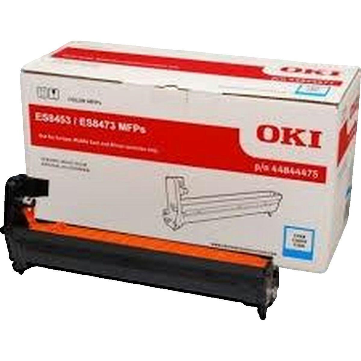 Oki Unité de tambour OKI ES84X3 Cyan pour imprimantes ES 8453dn, 8453dnct, 8453dnv, 8473dn, 8473dnct, 8473dnv