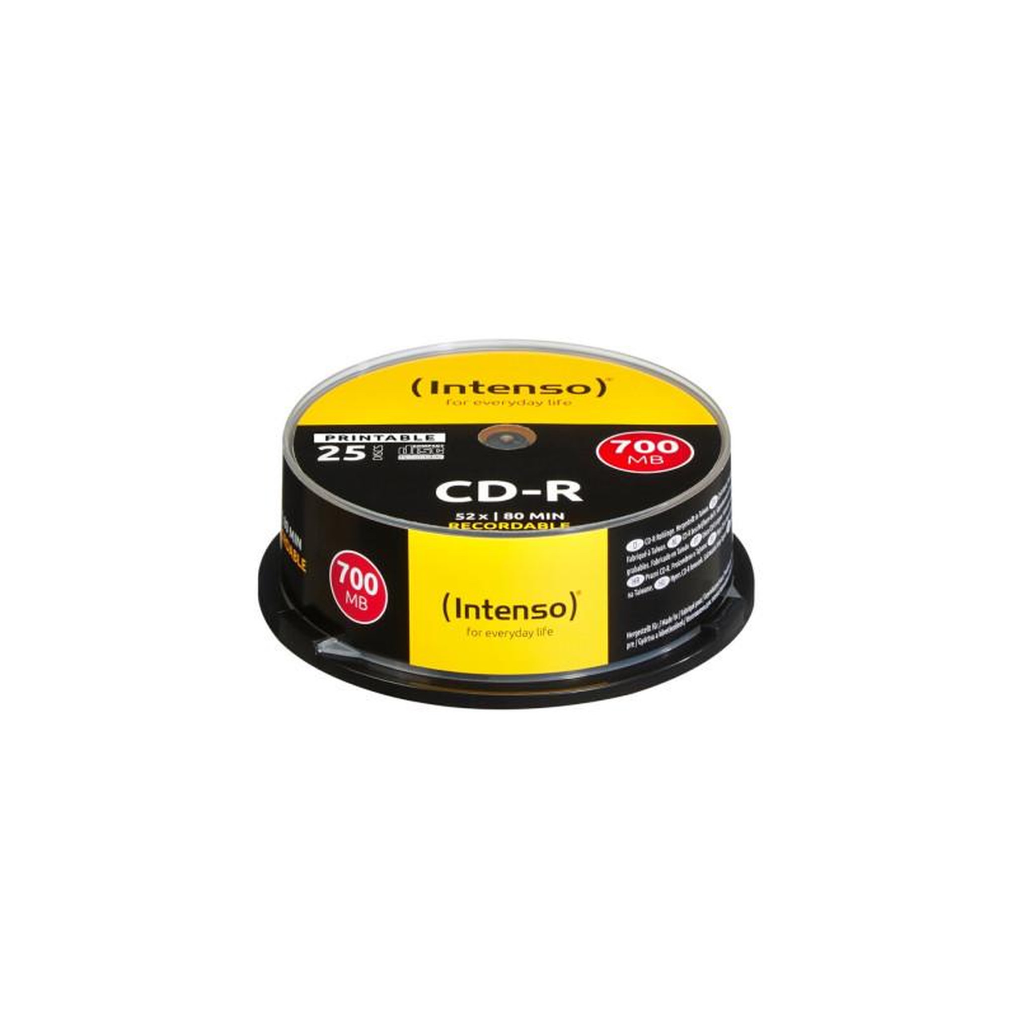 Intenso CD vierge Intenso CD R Printable 700MB 25 Cake Box
