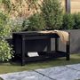 Voir la diapositive 1 : VIDAXL Banc de jardin noir 82,5x35x45 cm bois massif de pin