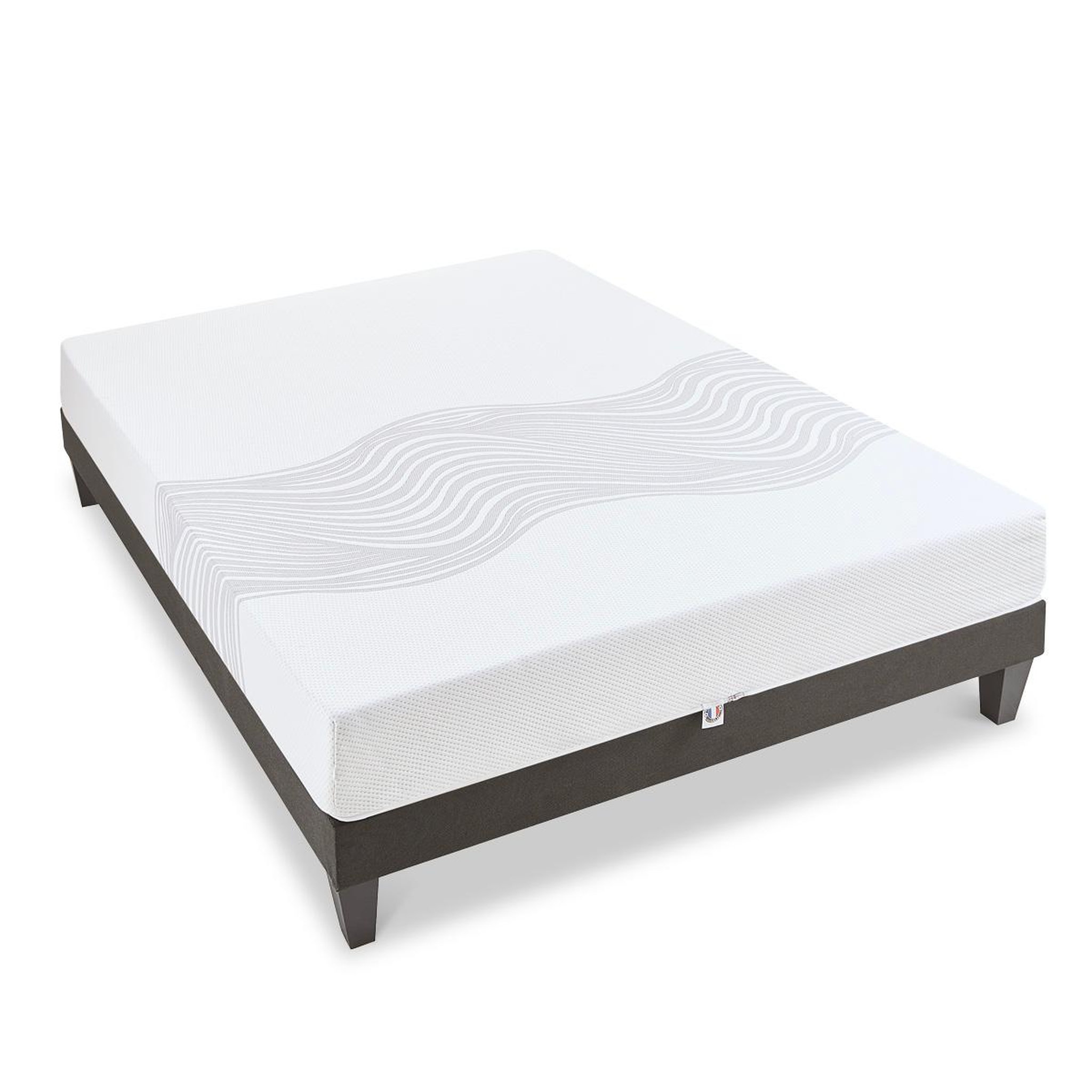 Voir la diapositive 1 : OLYMPE LITERIE OLYMPE LITERIE | Ensemble SENSITIVE | Matelas Mémoire de forme + Sommier Bois
