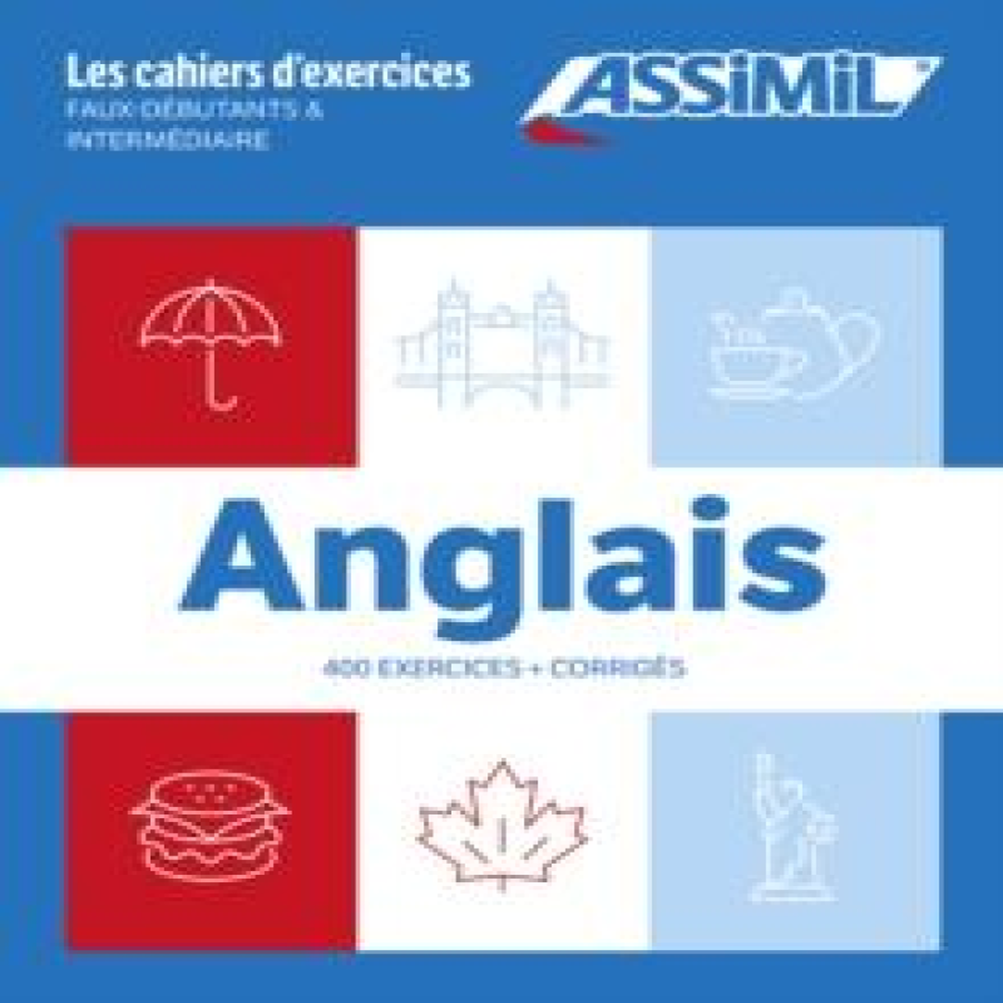 LIVRES Coffret Cahiers Anglais (Fx Debutants+Intermediaire)