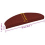 Voir la diapositive 6 : VIDAXL Tapis autoadhesifs de marches 5 pcs Rouge 65x21x4 cm Aiguillete