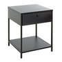Voir la diapositive 1 : Paris Prix Table de Chevet 1 Tiroir  Boston  53cm Noir