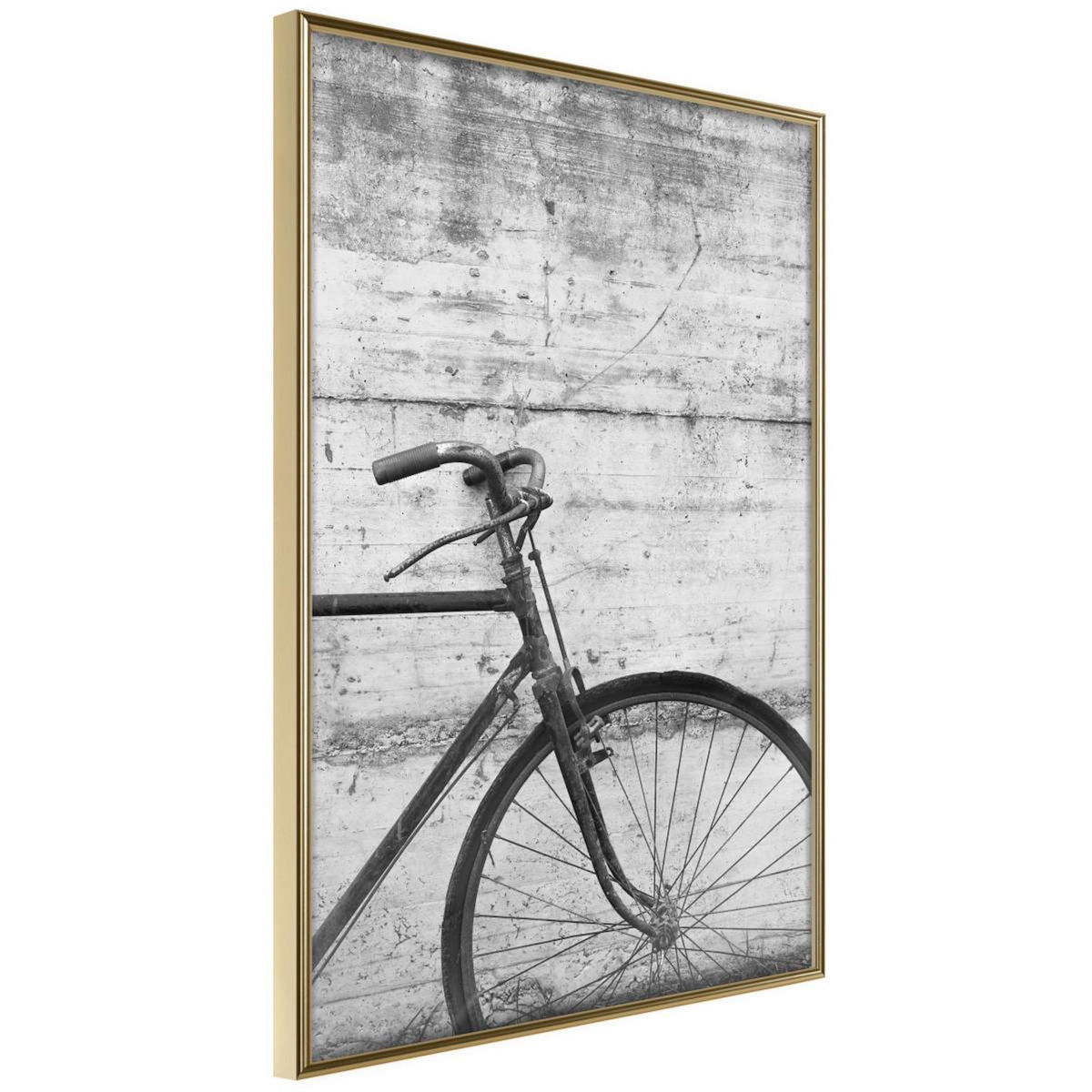 Paris Prix Affiche Murale Encadrée  Bicycle Leaning Against the Wall