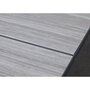 Table de jardin extensible 180/240x100cm aluminium verre gris TREFLE