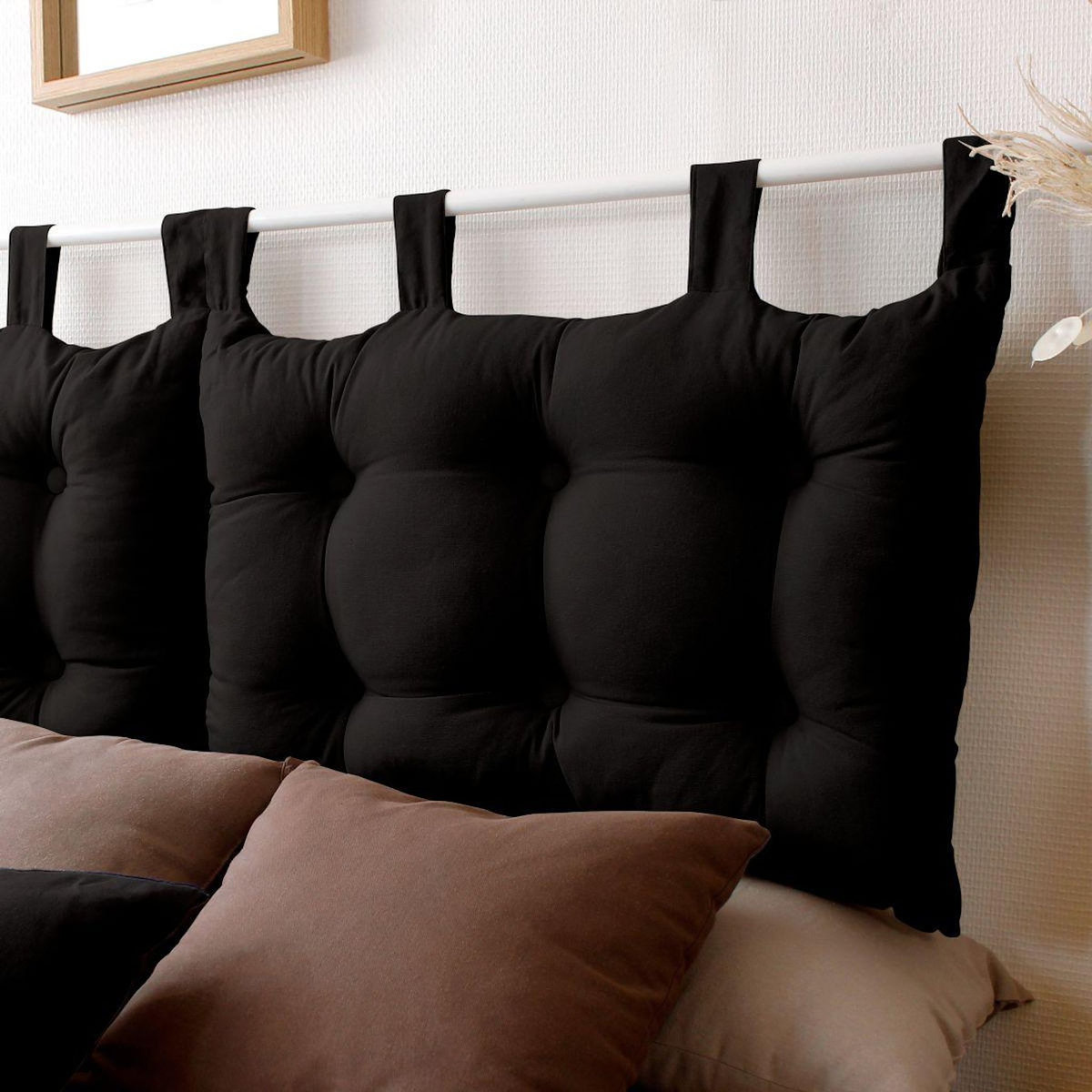 TOILINUX Tête de lit coussin Panama à suspendre