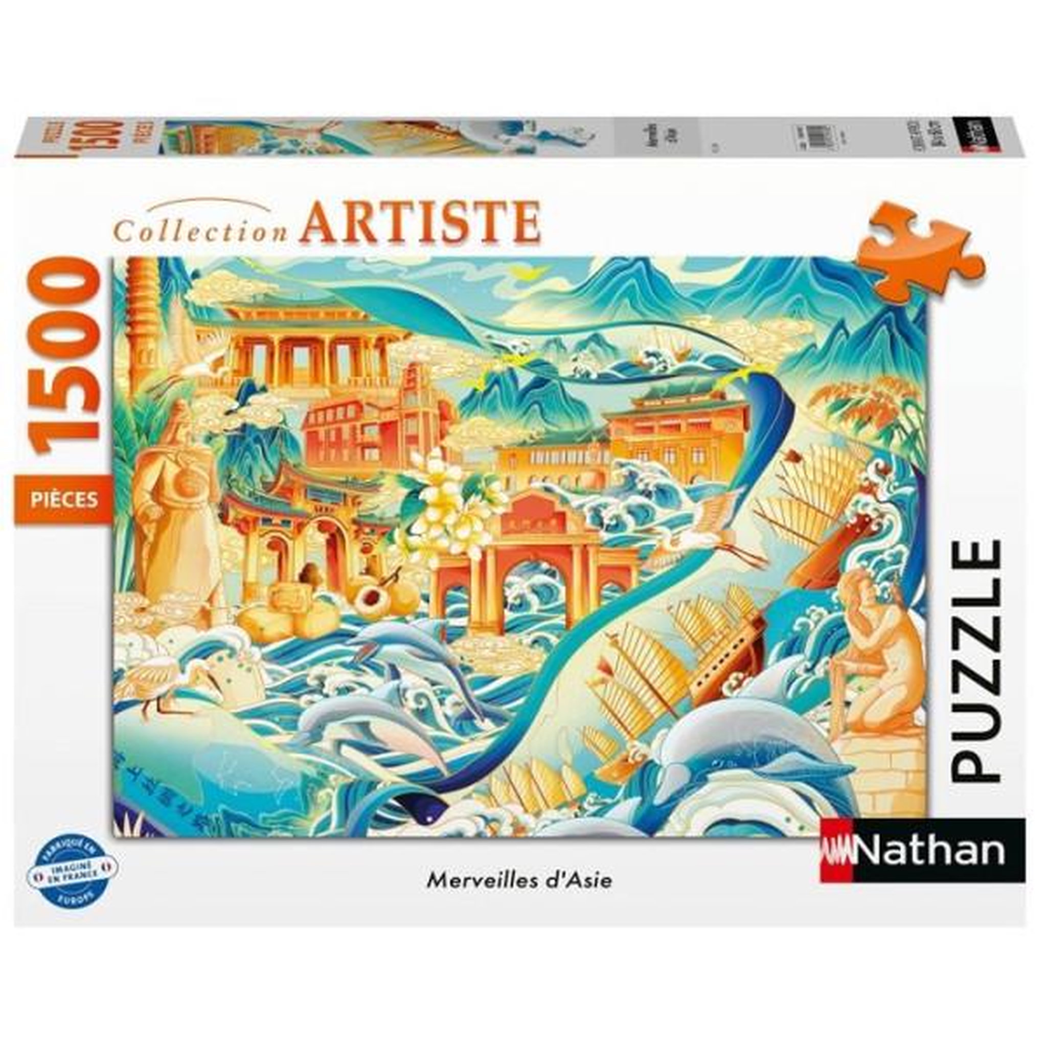 RAVENSBURGER Nathan editions - 016182 - puzzle 1500 pieces - les merveilles d'asie