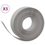 Voir la diapositive 2 : VIDAXL Bordures de jardin 3 pcs gris 10 m 15 cm polyethylene