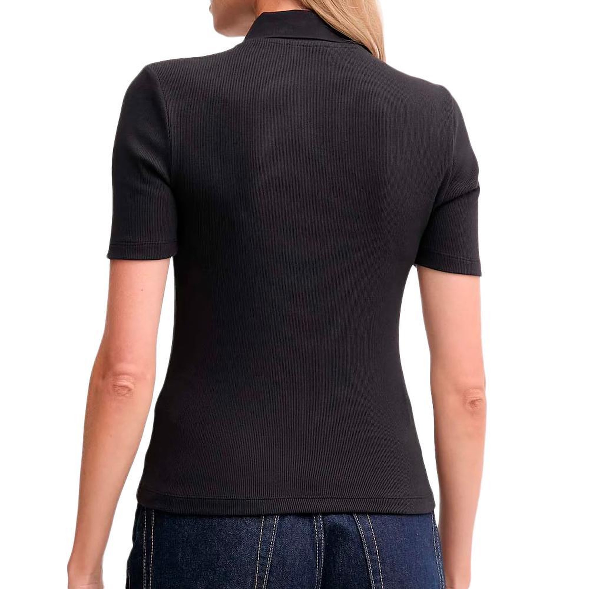 Voir la diapositive 2 : CALVIN KLEIN JEANS Polo Noir Femme Calvin Klein Jeans LV047C907G