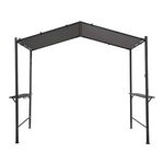 Habitat et Jardin Pergola tonnelle pour barbecue - 277 x 149 cm - Anthracite