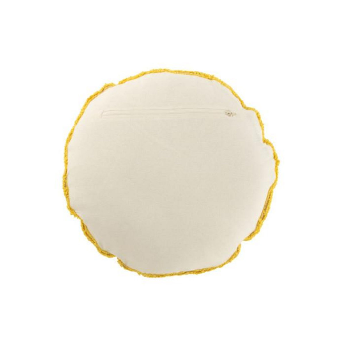 Paris Prix Coussin Déco Tufté Smiley  Polly  45cm Jaune