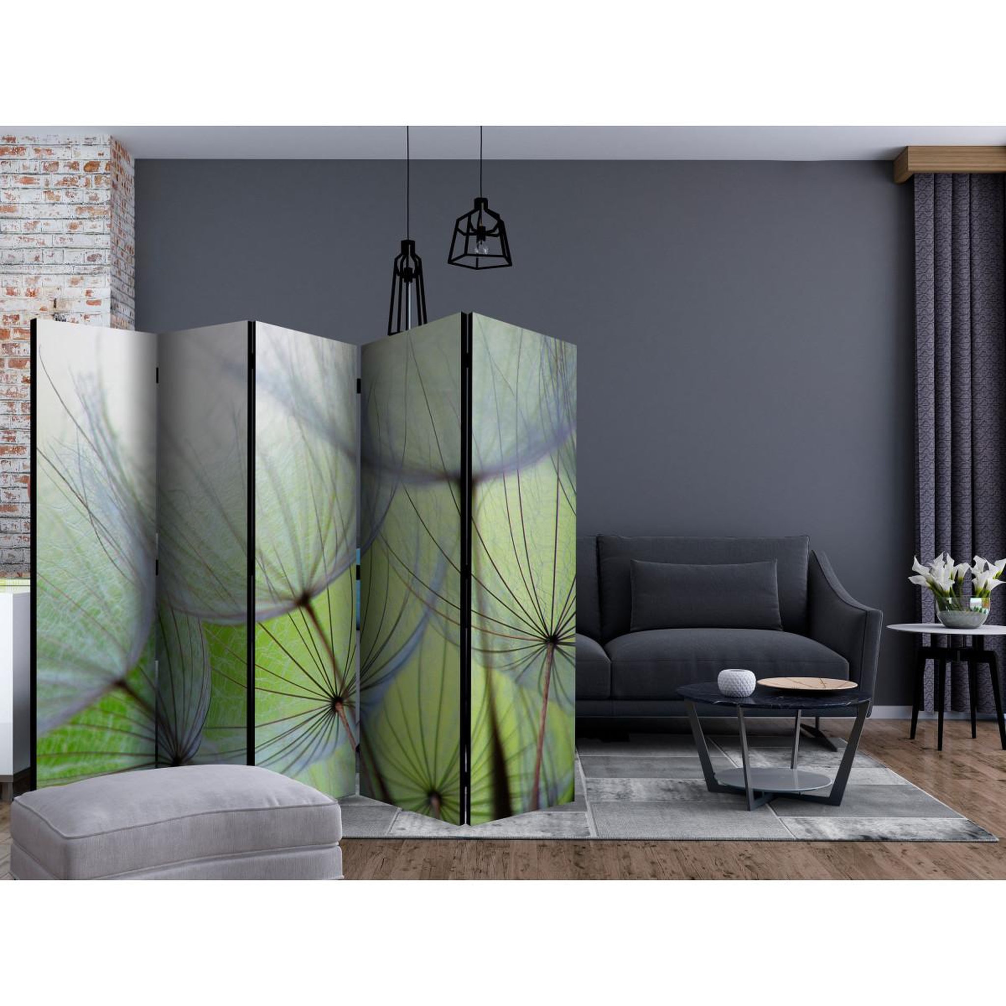 Voir la diapositive 2 : Paris Prix Paravent 5 volets  fleeting moments ii  172x225cm
