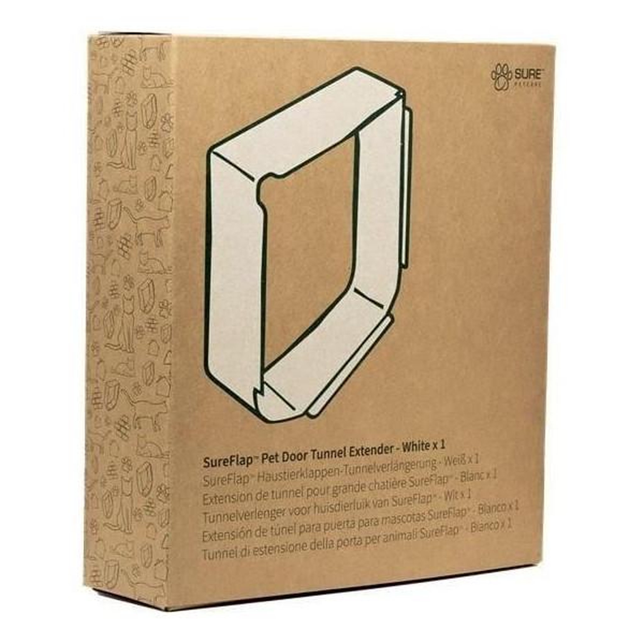 Voir la diapositive 2 : Pet Safe SUREFLAP Extension de tunnel grande chatiere SureFlap - Pack individuel (blanc)