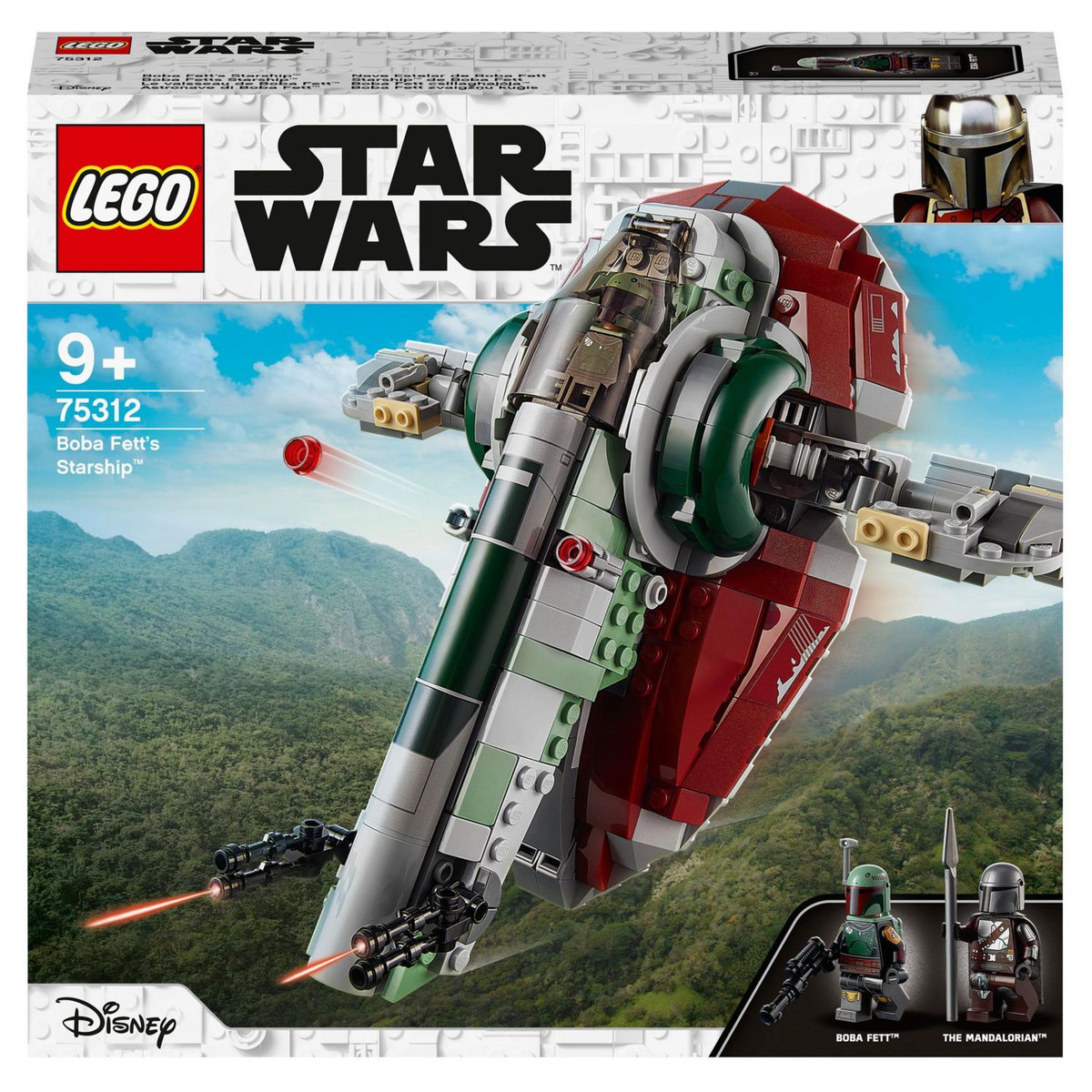 LEGO Star Wars 75312 Le vaisseau de Boba Fett, Set avec 2 Figurines, dès 9 ans