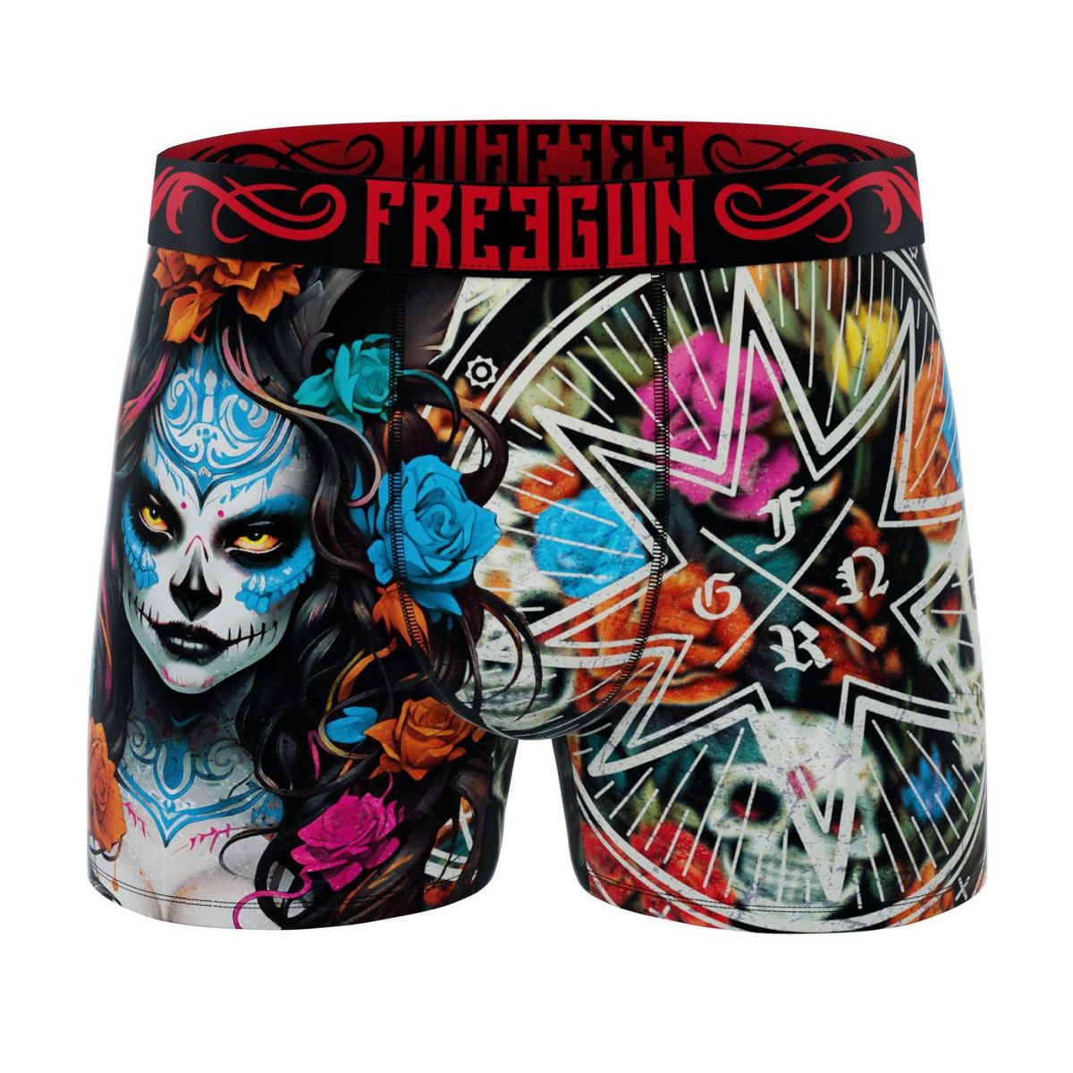 FREEGUN Lot de 3 boxers enfant Grunge