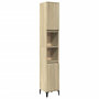 Voir la diapositive 2 : VIDAXL Armoire salle de bain chene sonoma 30x30x190 cm