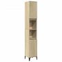 Voir la diapositive 2 : VIDAXL Armoire salle de bain chene sonoma 30x30x190 cm