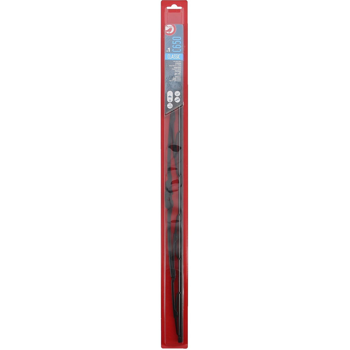 AUCHAN Balai d'essuie-glace C650 65cm pour CITROËN MERCEDES PEUGEOT RENAULT