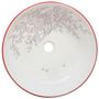 Voir la diapositive 4 : VIDAXL Vasque a poser blanc et rouge rond Φ41x14 cm ceramique
