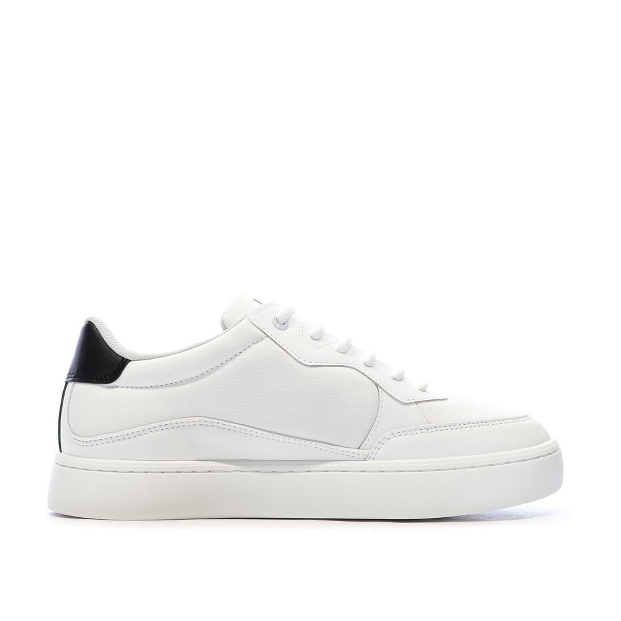 Voir la diapositive 2 : CALVIN KLEIN JEANS Baskets Blanches Homme Calvin Klein Jeans Classic Cupsoles