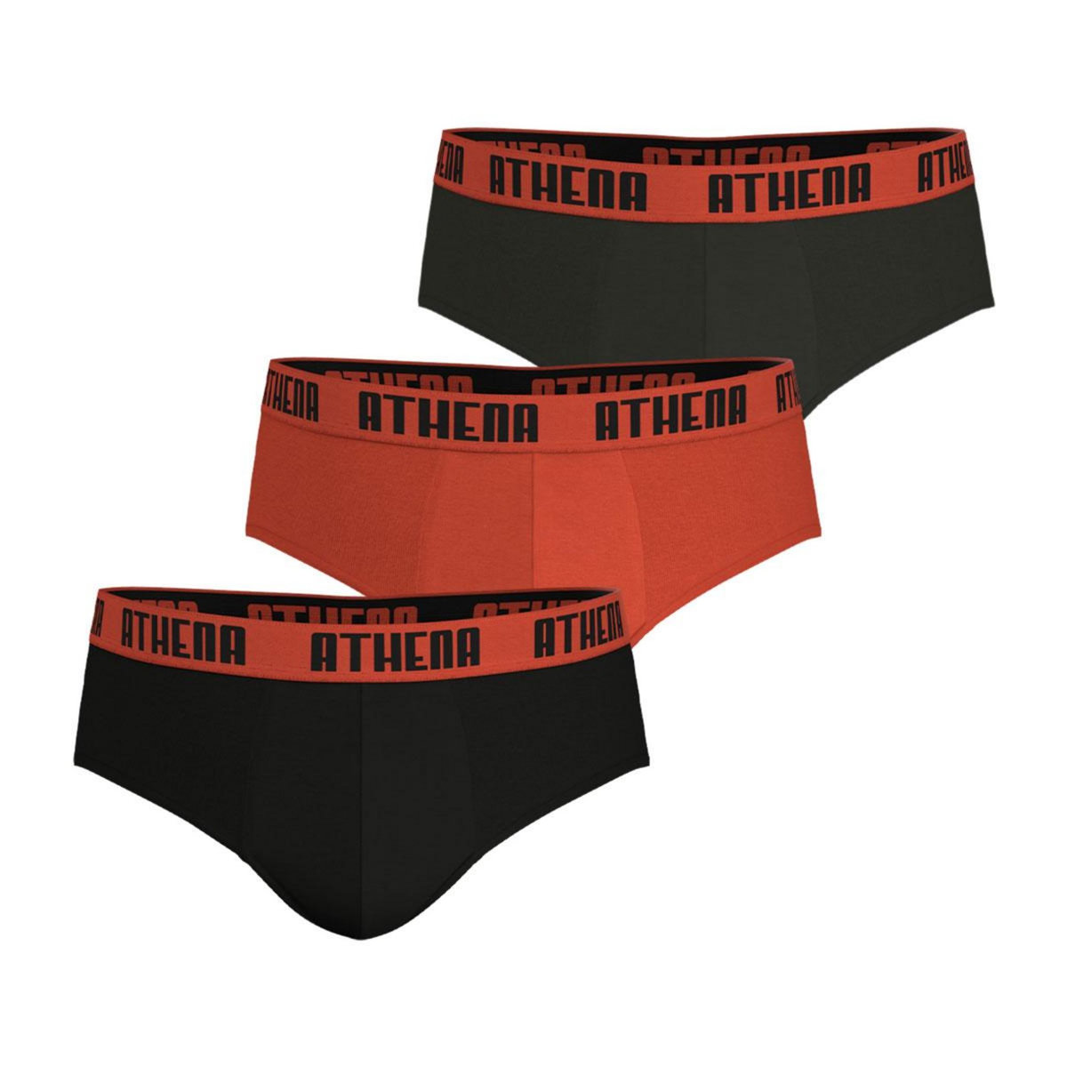 Athena Lot de 3 slips homme Ecopack