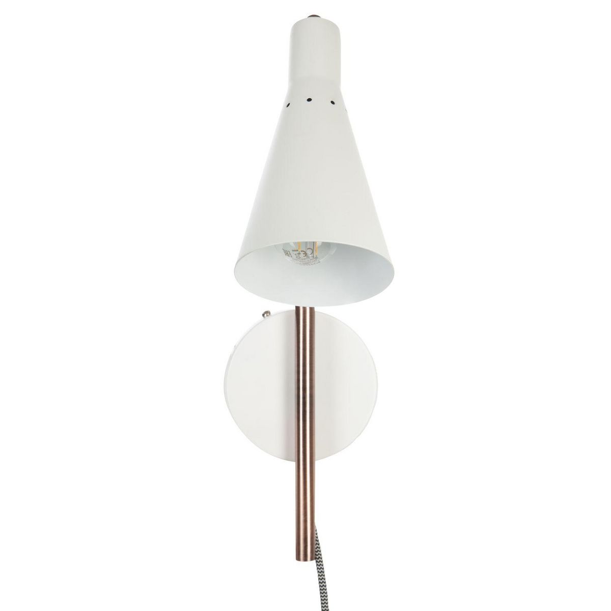 ATMOSPHERA Applique en fer Bren - H. 47 cm - Blanc