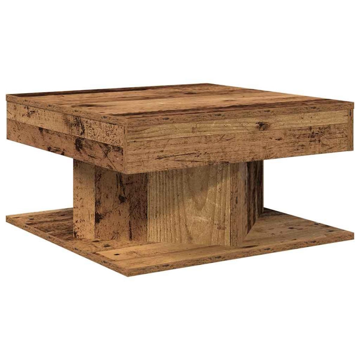 VIDAXL Table basse vieux bois 55x55x30 cm bois d'ingenierie