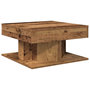Voir la diapositive 2 : VIDAXL Table basse vieux bois 55x55x30 cm bois d'ingenierie