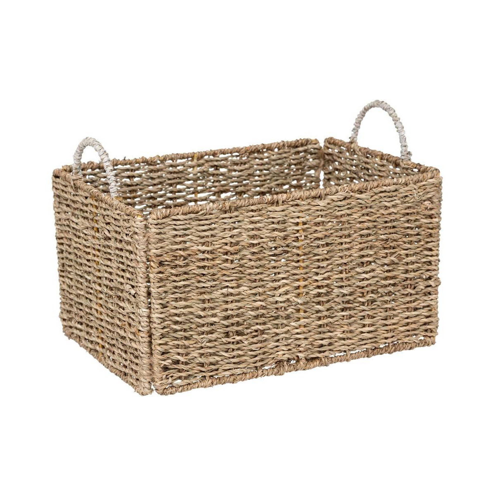 Voir la diapositive 3 : ATMOSPHERA Lot de 3 caisses cagettes déco  palm  38cm beige