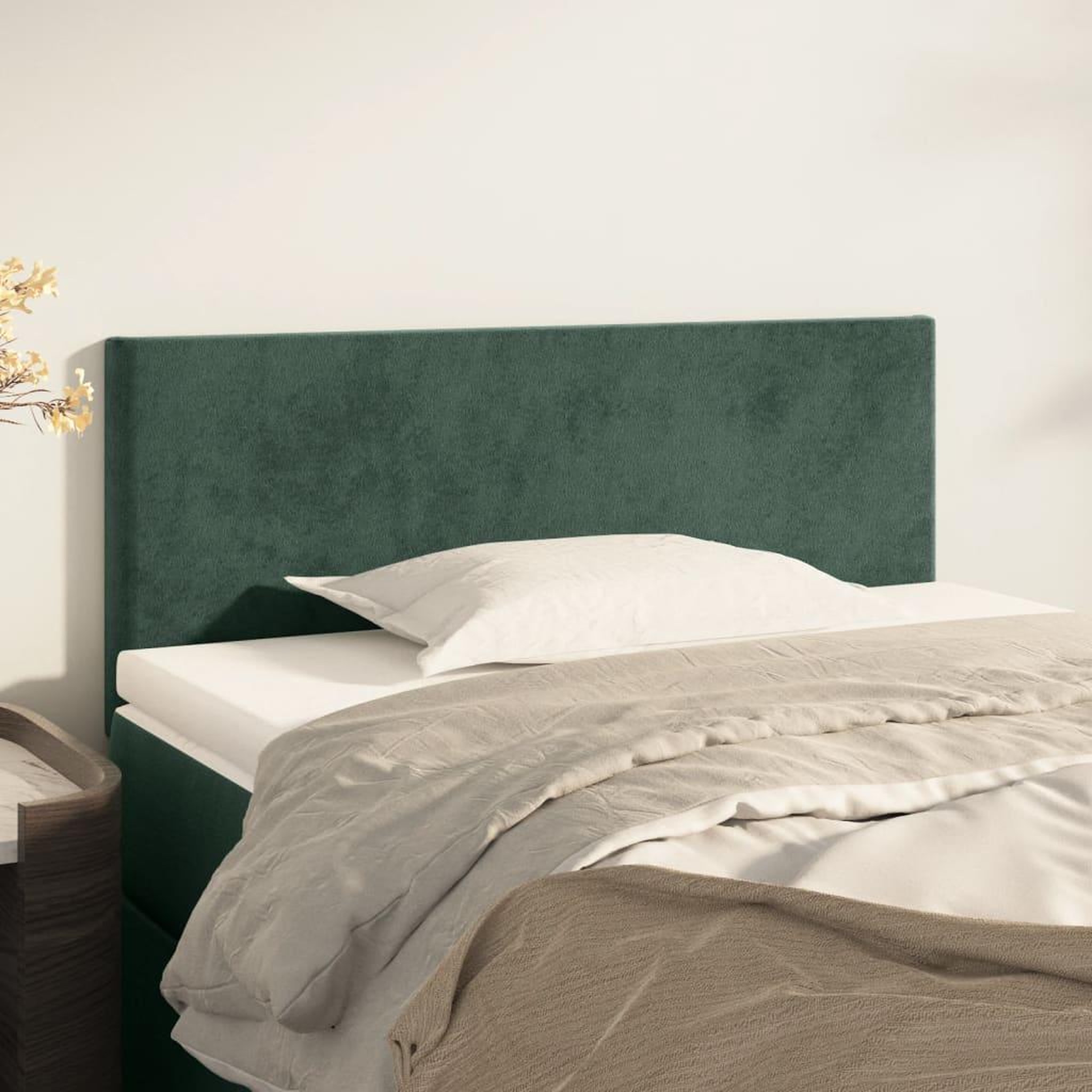 Voir la diapositive 1 : VIDAXL Tete de lit Vert fonce 80x5x78/88 cm Velours