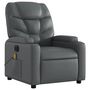 Voir la diapositive 3 : VIDAXL Fauteuil de massage inclinable electrique gris similicuir