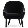 Voir la diapositive 2 : Paris Prix Fauteuil Scandinave en Velours  Ulla  88cm Noir