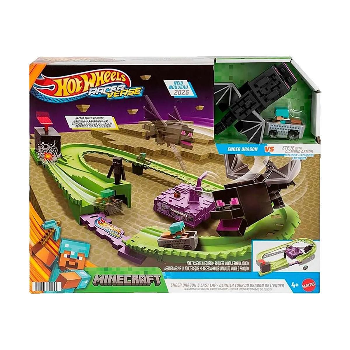 Hot Wheels Piste de course Hot Wheels Piste Minecraft orange