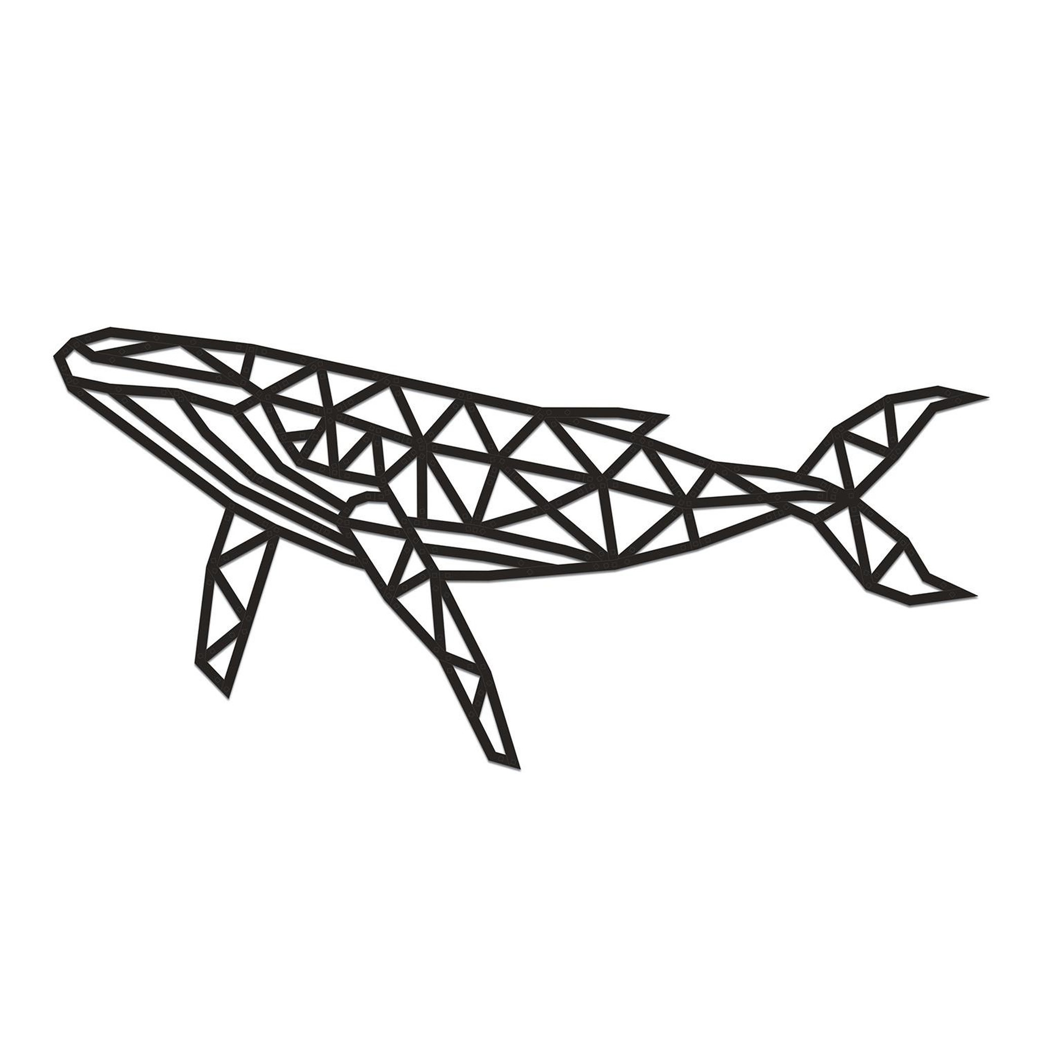 Voir la diapositive 2 : ECO WOOD ART Puzzle mural en bois - baleine 89 cm
