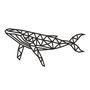 Voir la diapositive 2 : ECO WOOD ART Puzzle Mural En Bois - Baleine 89 Cm