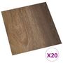 Voir la diapositive 2 : VIDAXL Dalles de plancher autoadhesives 20 pcs PVC 1,86 m² marron
