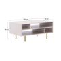 Voir la diapositive 4 : BEST MOBILIER Monica - table basse - beige - 5 niches - 100 cm
