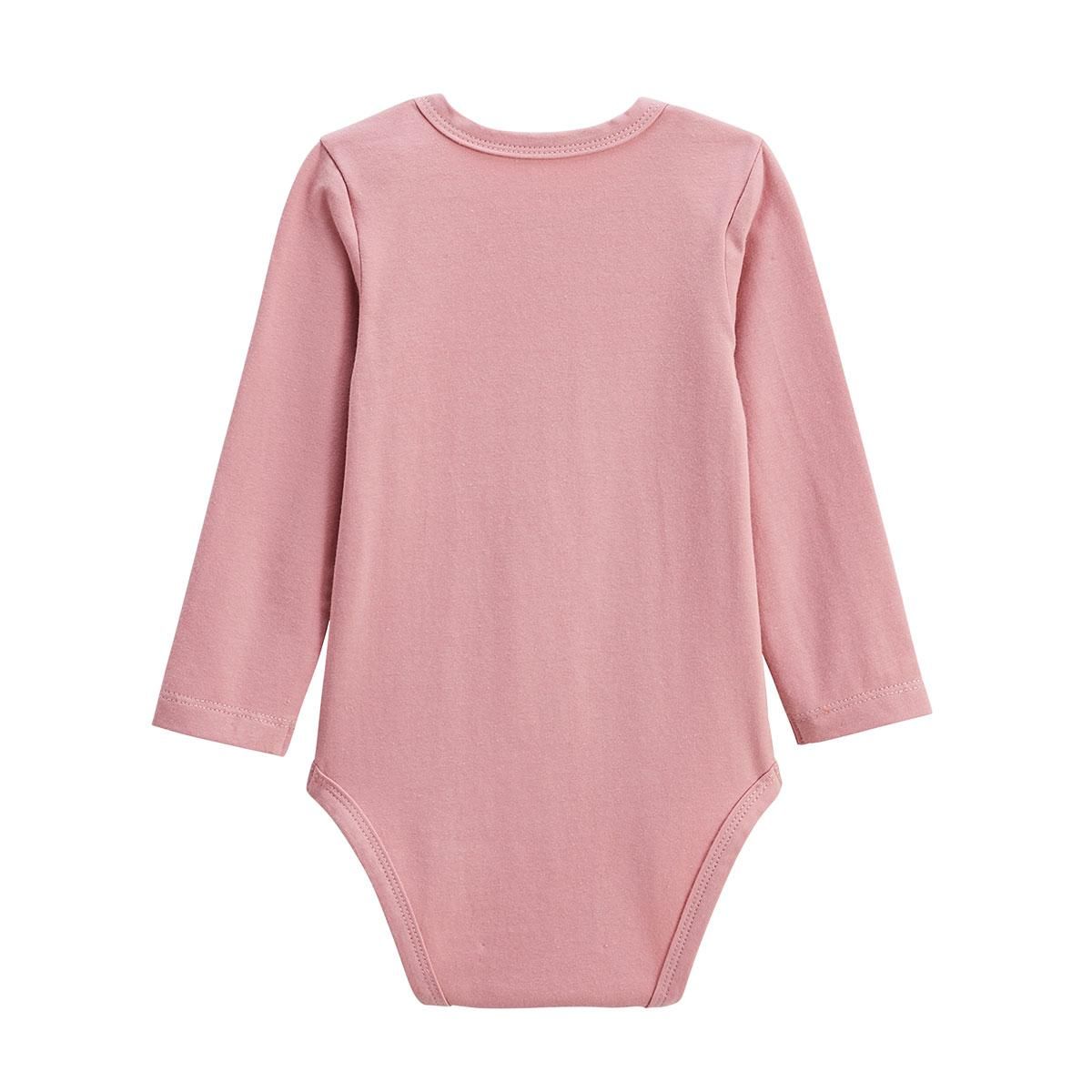 Petit Béguin Lot de 2 bodies bébé manches longues Céleste