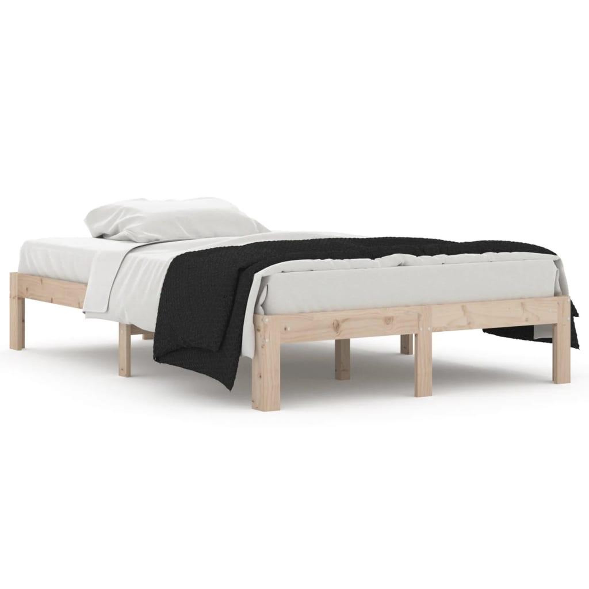 Voir la diapositive 2 : VIDAXL Cadre de lit sans matelas 120x190 cm