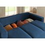 Voir la diapositive 4 : LISA DESIGN Livy - canapé droit convertible - avec coffre - en velours côtelé - 3 places