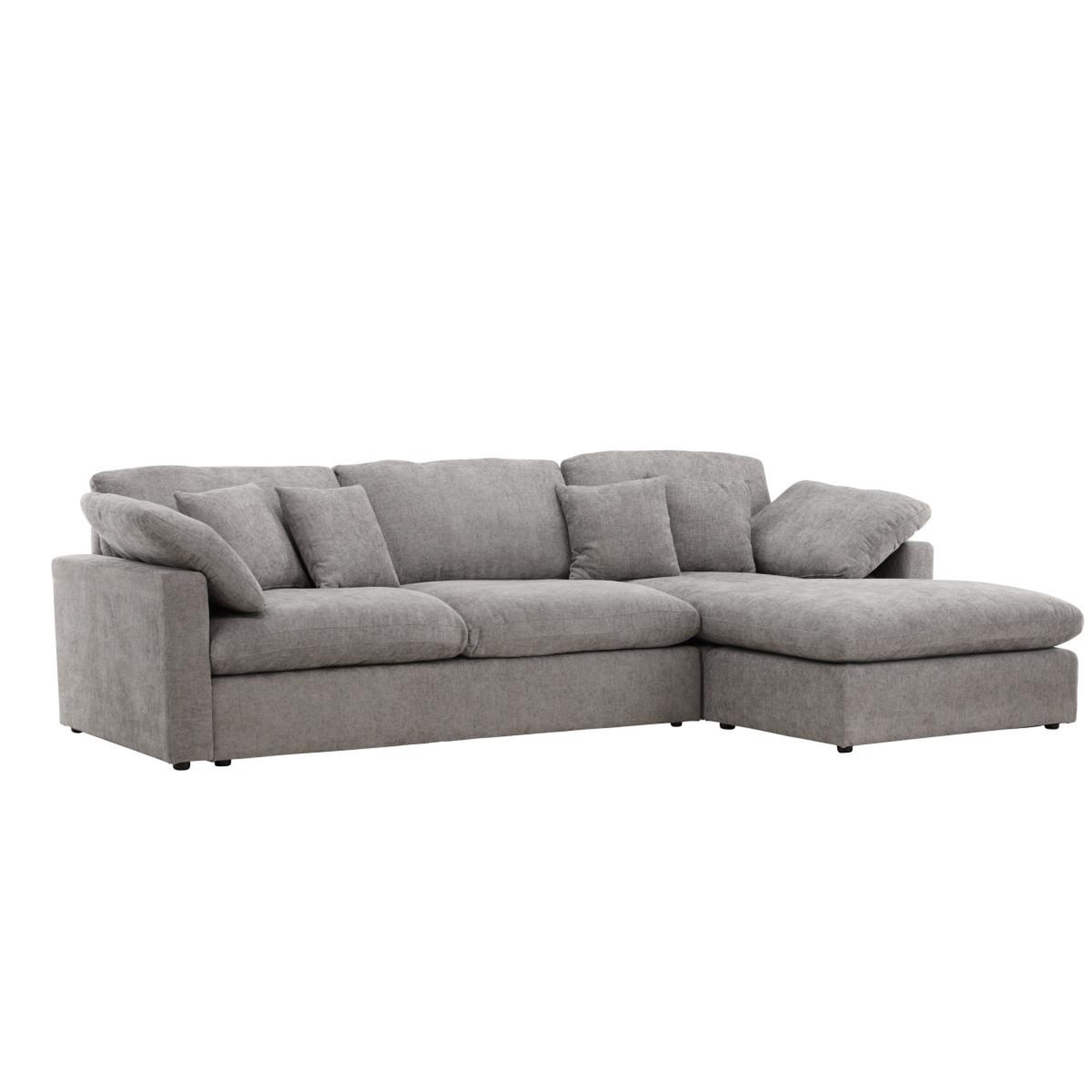 Paris Prix Canapé d'angle réversible  amalfi  297cm gris